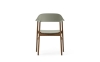 NORMANN COPENHAGEN krzesło z podłokietnikami HERIT dymiony dąb/zielone