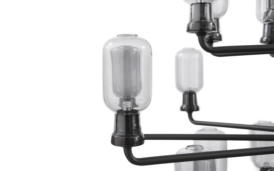 NORMANN COPENHAGEN żyrandol AMP L czarny marmur