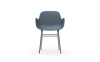 NORMANN COPENHAGEN krzesło z podłokietnikami FORM STEEL chrom/niebieski