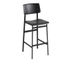 MUUTO krzesło barowe LOFT czarne