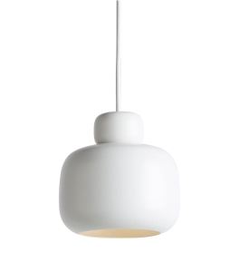 WOUD lampa wisząca STONE S biała