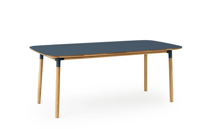 NORMANN COPENHAGEN stół FORM 95x200 niebieski