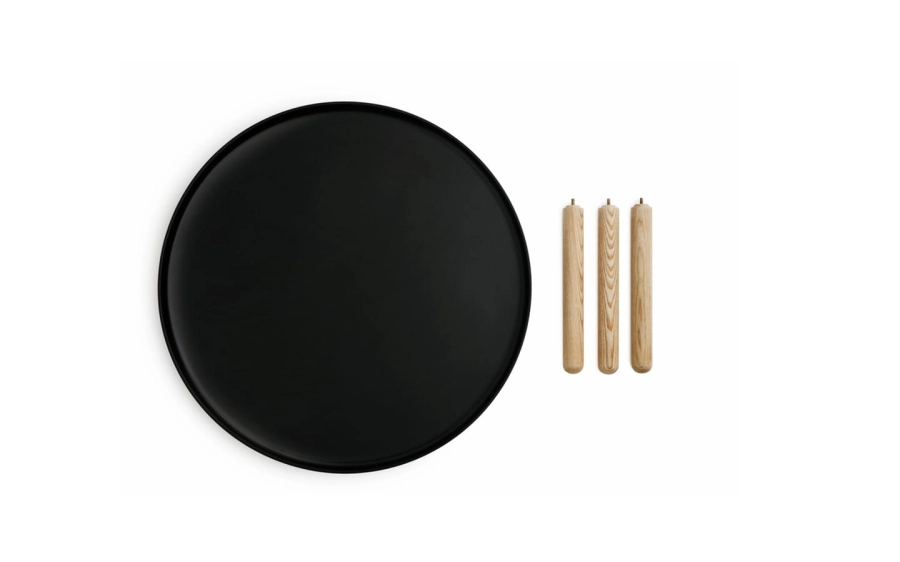 NORMANN COPENHAGEN stolik kawowy TABLO L czarny/naturalny