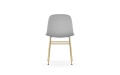 NORMANN COPENHAGEN krzesło FORM STEEL mosiądz/białe