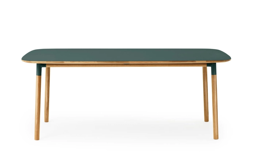 NORMANN COPENHAGEN stół FORM 95x200 zielony