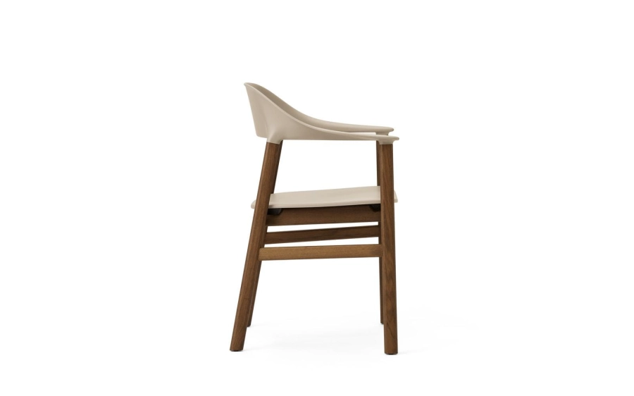 NORMANN COPENHAGEN krzesło z podłokietnikami HERIT dymiony dąb/piaskowe