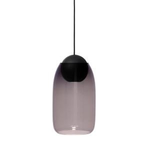 MATER lampa wisząca LIUKU BALL czarna/fioletowe szkło