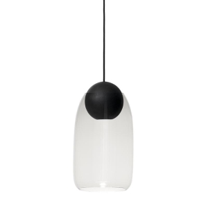 MATER lampa wisząca LIUKU BALL czarna/szkło