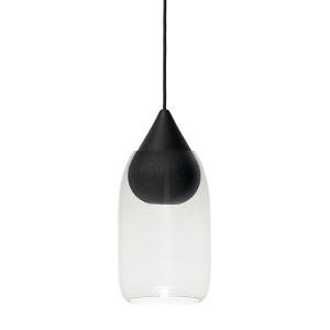 MATER lampa wisząca LIUKU DROP czarna/szkło
