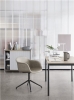 MUUTO krzesło obrotowe z podłokietnikami tapicerowane FIBER SWIVEL