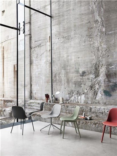 MUUTO krzesło FIBER SIDE WOOD