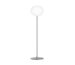 FLOS lampa podłogowa GLO-BALL F1 srebrna