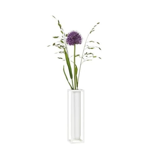 BY LASSEN wazon KUBUS FLORA biały