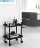NORMANN COPENHAGEN stolik / barek na kółkach BLOCK czarny