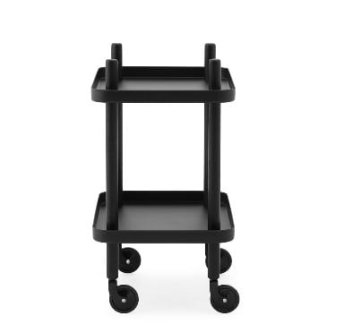 NORMANN COPENHAGEN stolik / barek na kółkach BLOCK czarny