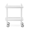 NORMANN COPENHAGEN stolik / barek na kółkach BLOCK biały