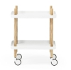 NORMANN COPENHAGEN stolik / barek na kółkach BLOCK jesion/biały