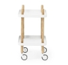 NORMANN COPENHAGEN stolik / barek na kółkach BLOCK jesion/biały