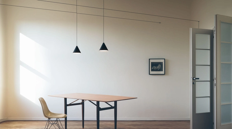 FLOS lampa wisząca STRING LIGHT - CONE HEAD