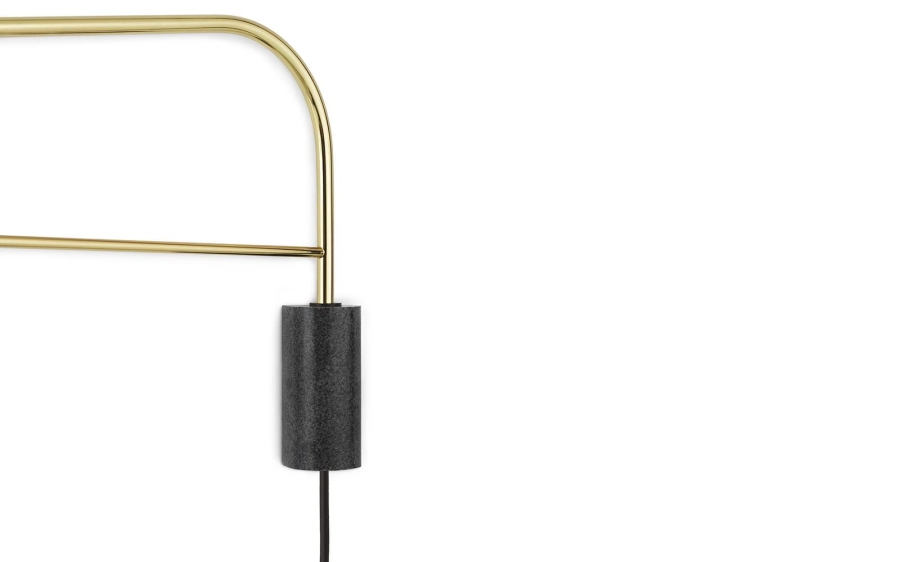 NORMANN COPENHAGEN lampa ścienna GRANT złota