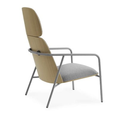 NORMANN COPENHAGEN fotel PAD HIGH dąb/szary