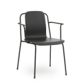 NORMANN COPENHAGEN krzesło z podłokietnikami STUDIO czarne
