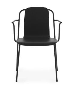 NORMANN COPENHAGEN krzesło z podłokietnikami STUDIO czarne