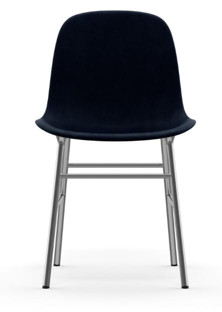 NORMANN COPENHAGEN krzesło tapicerowane FORM STEEL chrom