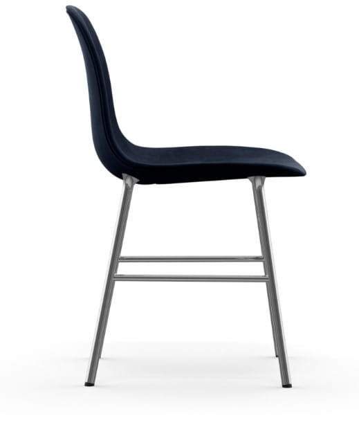 NORMANN COPENHAGEN krzesło tapicerowane FORM STEEL chrom