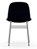 NORMANN COPENHAGEN krzesło tapicerowane FORM STEEL chrom