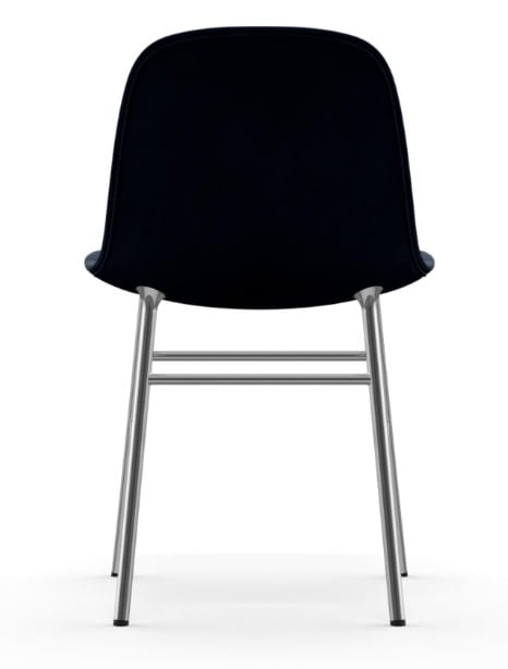 NORMANN COPENHAGEN krzesło tapicerowane FORM STEEL chrom