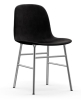 NORMANN COPENHAGEN krzesło tapicerowane FORM STEEL chrom