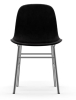 NORMANN COPENHAGEN krzesło tapicerowane FORM STEEL chrom