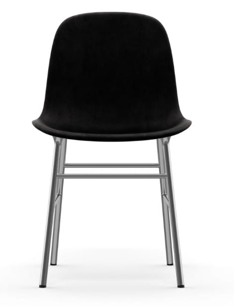 NORMANN COPENHAGEN krzesło tapicerowane FORM STEEL chrom