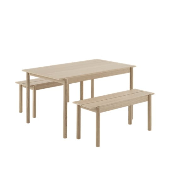 MUUTO ławka LINEAR WOOD