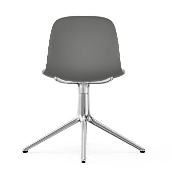 NORMANN COPENHAGEN krzesło obrotowe FORM SWIVEL 4L aluminium/szare