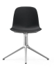 NORMANN COPENHAGEN krzesło obrotowe FORM SWIVEL 4L aluminium/czarne