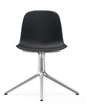 NORMANN COPENHAGEN krzesło obrotowe FORM SWIVEL 4L aluminium/czarne
