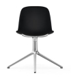 NORMANN COPENHAGEN krzesło obrotowe FORM SWIVEL 4L aluminium/czarne