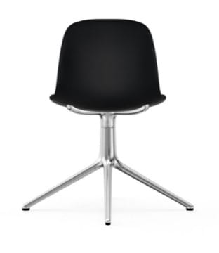 NORMANN COPENHAGEN krzesło obrotowe FORM SWIVEL 4L aluminium/czarne