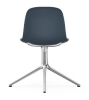 NORMANN COPENHAGEN krzesło obrotowe FORM SWIVEL 4L aluminium/niebieskie