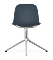 NORMANN COPENHAGEN krzesło obrotowe FORM SWIVEL 4L aluminium/niebieskie
