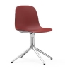 NORMANN COPENHAGEN krzesło obrotowe FORM SWIVEL 4L aluminium/czerwony