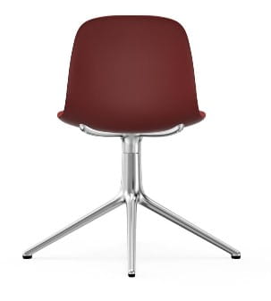 NORMANN COPENHAGEN krzesło obrotowe FORM SWIVEL 4L aluminium/czerwony