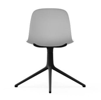NORMANN COPENHAGEN krzesło obrotowe FORM SWIVEL 4L czarne/białe