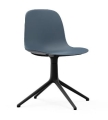 NORMANN COPENHAGEN krzesło obrotowe FORM SWIVEL 4L czarne/niebieskie