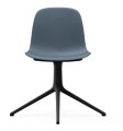 NORMANN COPENHAGEN krzesło obrotowe FORM SWIVEL 4L czarne/niebieskie