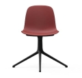 NORMANN COPENHAGEN krzesło obrotowe FORM SWIVEL 4L czarne/czerwone