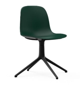 NORMANN COPENHAGEN krzesło obrotowe FORM SWIVEL 4L czarne / zielone