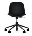 NORMANN COPENHAGEN krzesło na kółkach z regulacją wysokości FORM SWIVEL 5W czarne